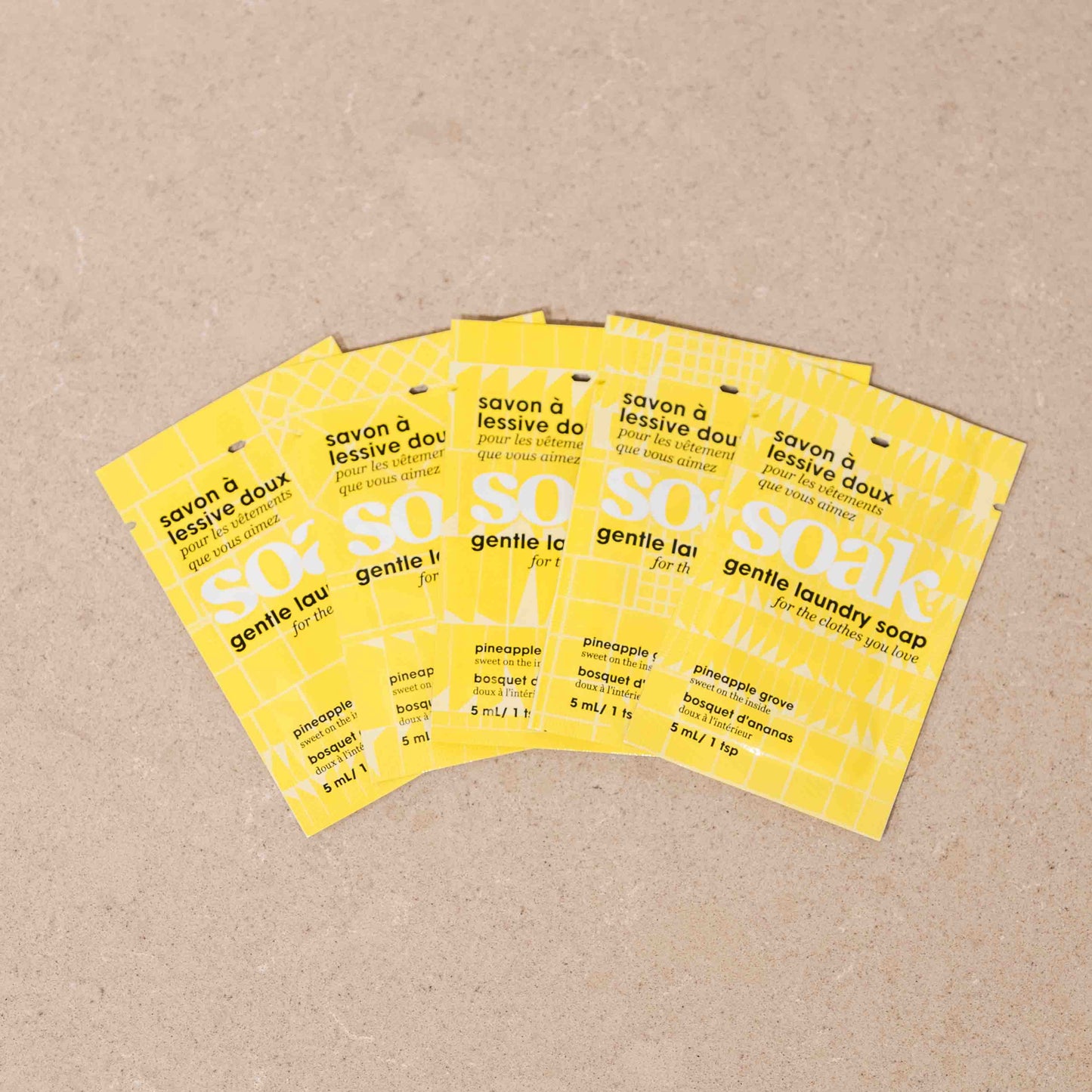 Minisoaks detergent bag 5-pack