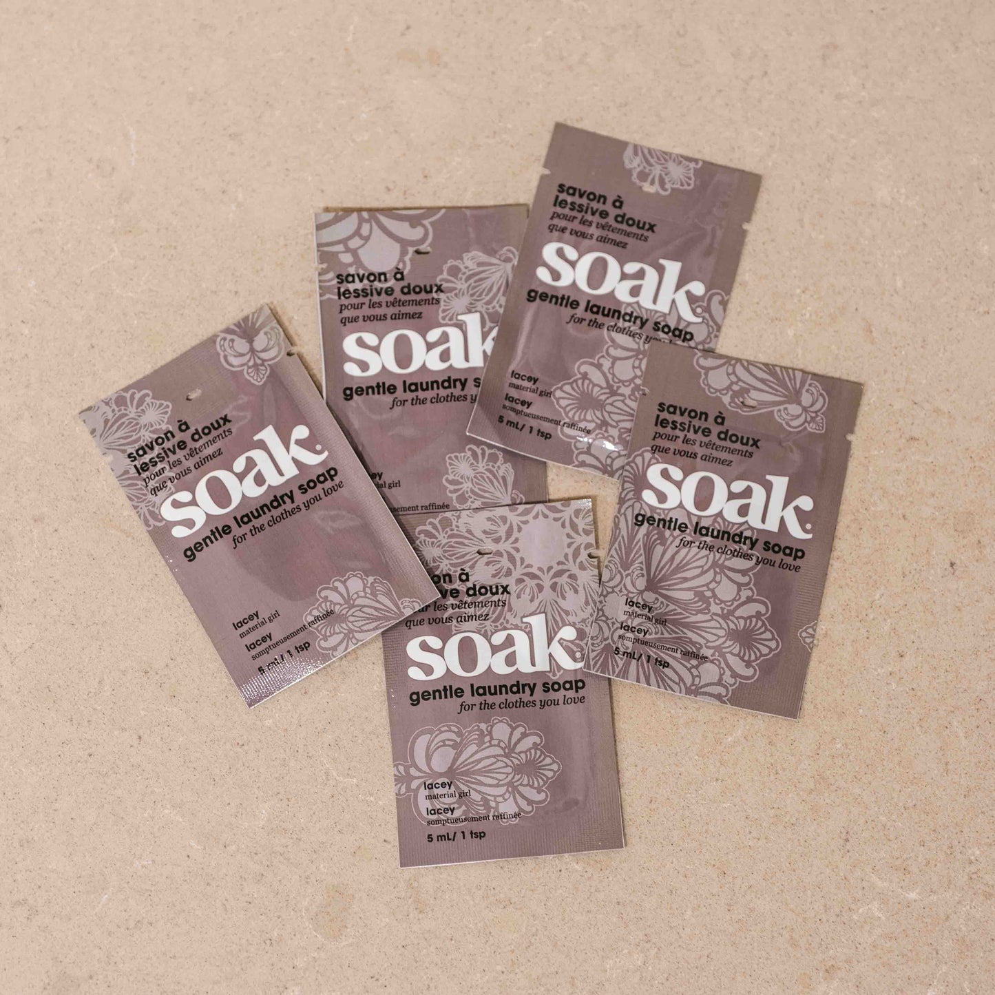 Minisoaks detergent bag 5-pack