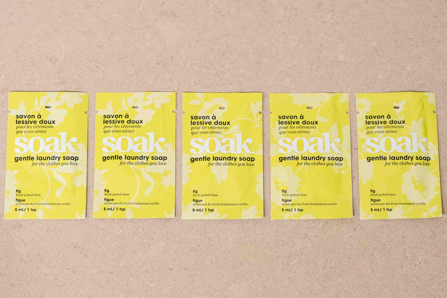 Minisoaks detergent bag 5-pack