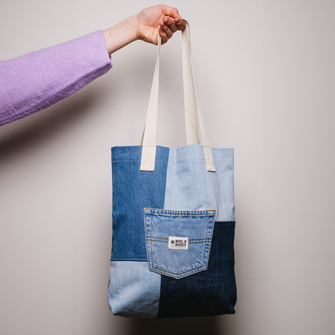 No waste denim bag - Wool n Wonder