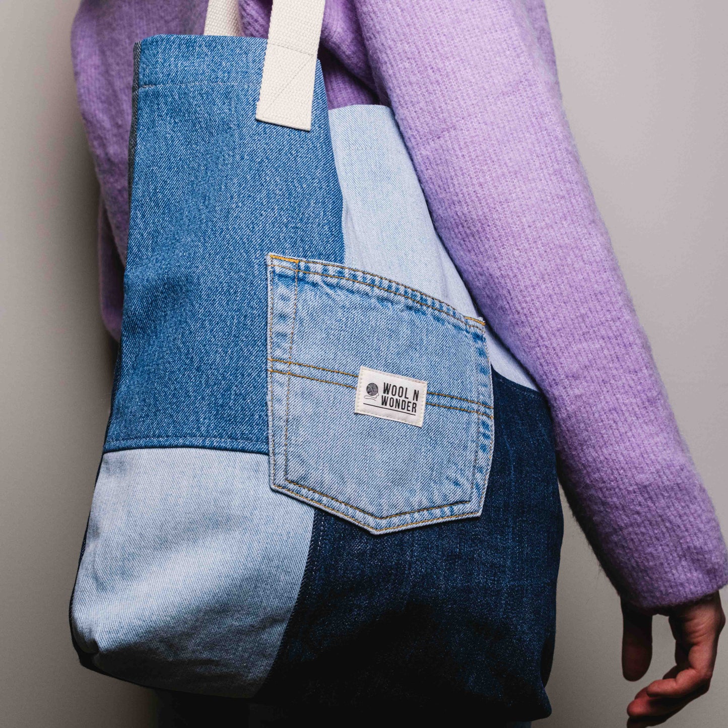 No waste denim bag - Wool n Wonder