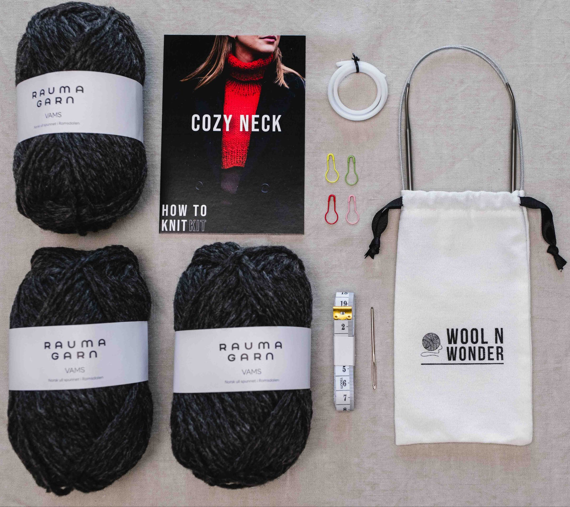 HOW TO KNIT - KIT Cozy Neck - Wool n Wonder