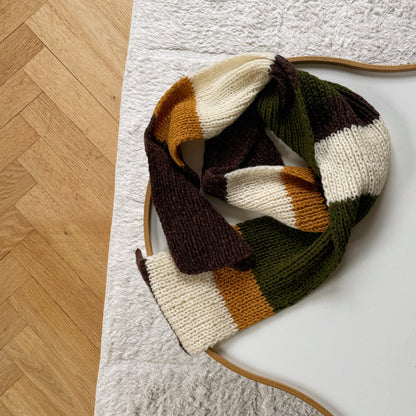 RTW - Stripy Scarf - Wool n Wonder