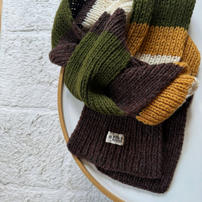 RTW - Stripy Scarf - Wool n Wonder