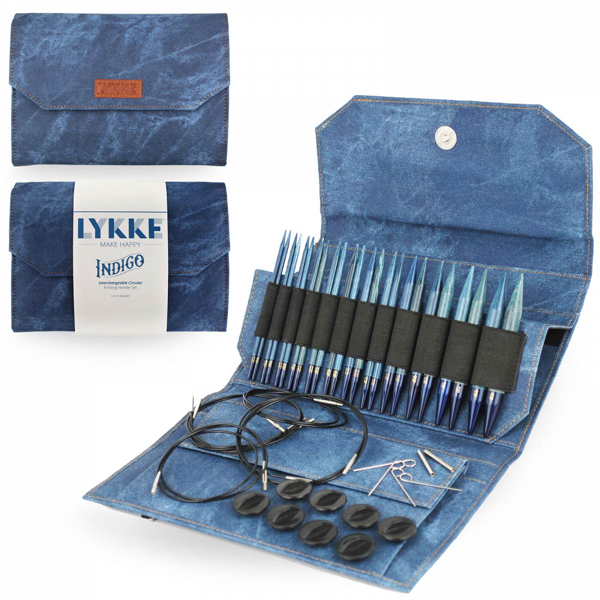 LYKKE Color knitting set (13 cm)