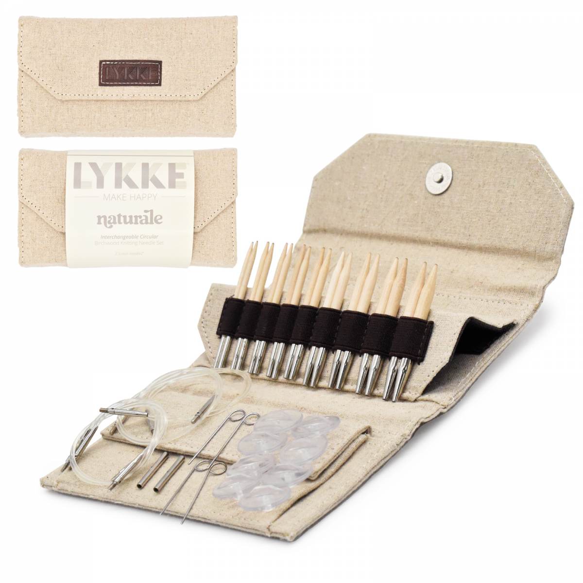 LYKKE Naturale stickset (9 cm)