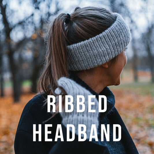 Stickmönster - Ribbed headband