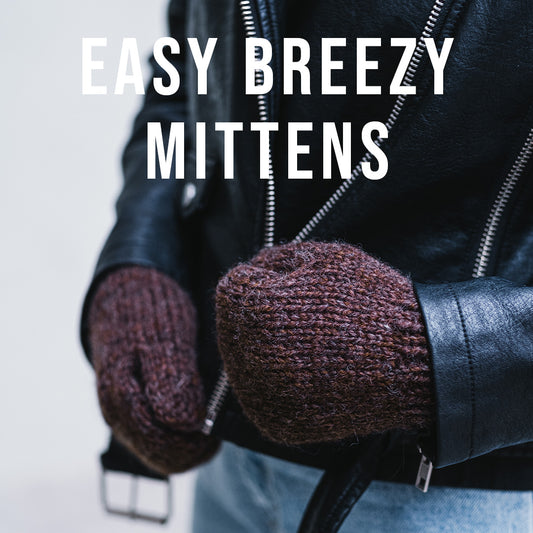 Stickmönster - Easy Breezy Mittens